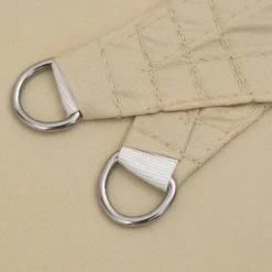 vidaXL - Zonnezeil - Beige - 3.5 x 3.5 x 4.9 m