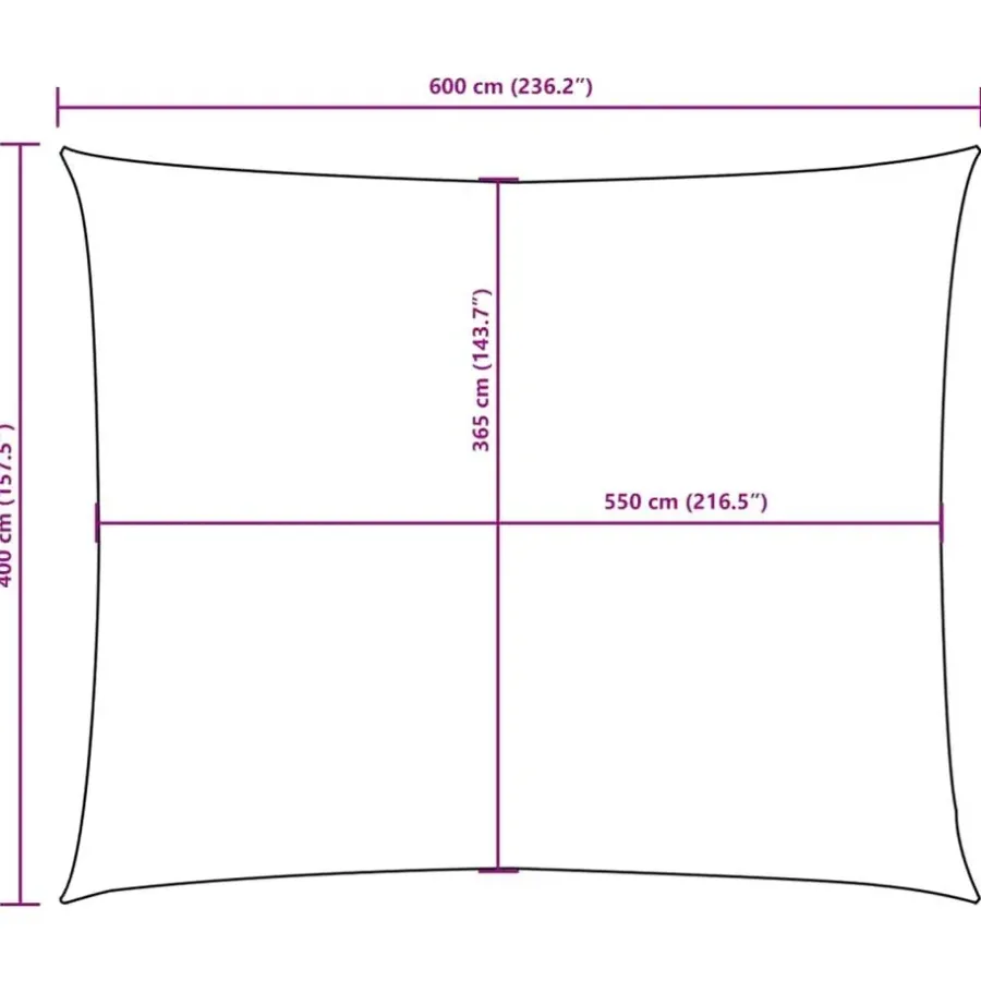 Schaduwdoeken-vidaXL - Zonnezeil - Beige - 4 x 6 m