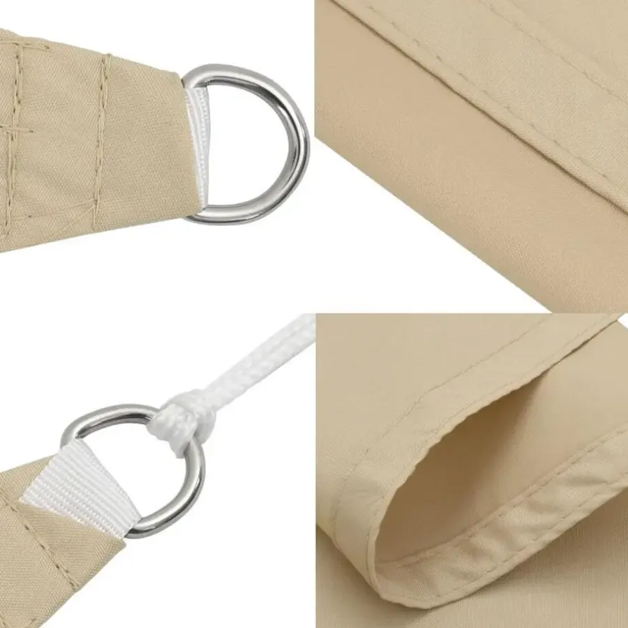vidaXL - Zonnezeil - Beige - 3.6 x 3.6 x 3.6 m