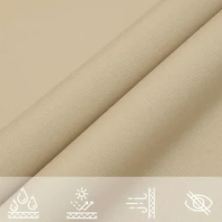 Schaduwdoeken-vidaXL - Zonnezeil - Beige - 3.6 x 3.6 m