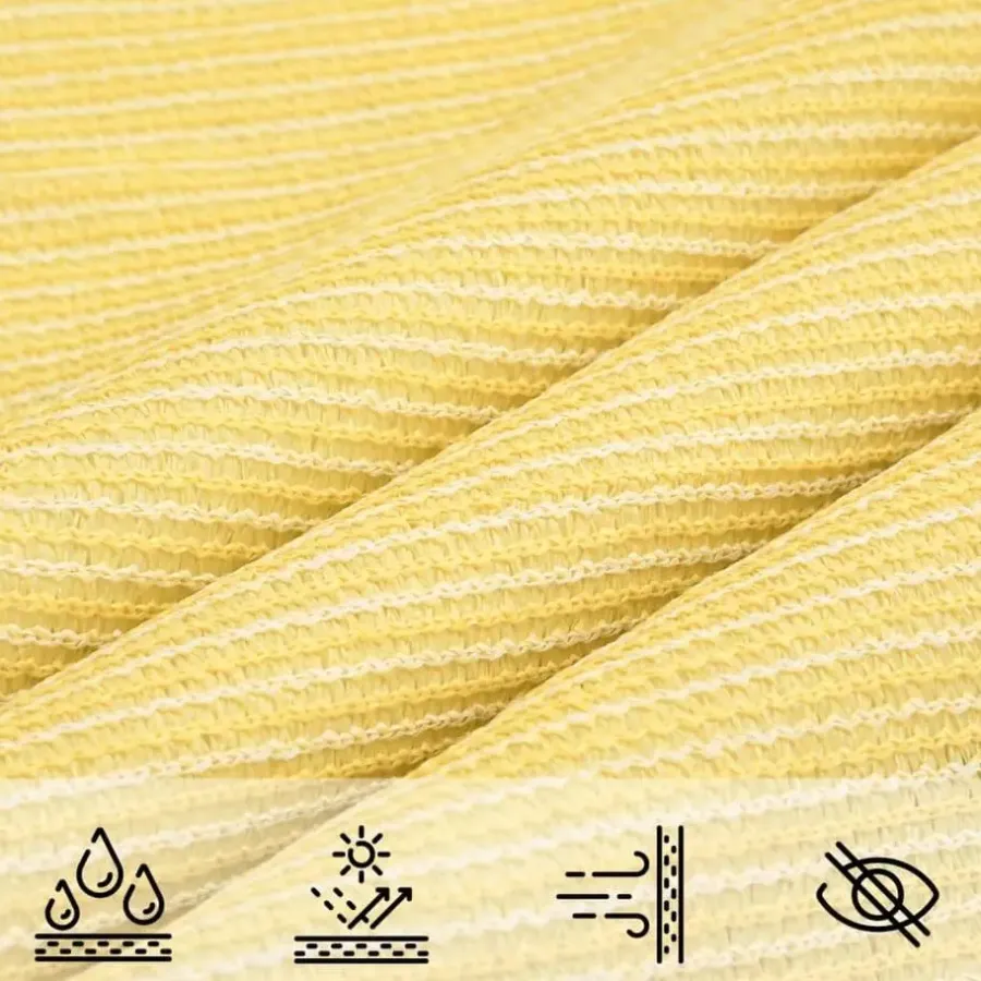 Schaduwdoeken-vidaXL - Zonnezeil - Beige - 3.6 x 3.6 x 3.6 m