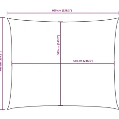Schaduwdoeken-vidaXL - Zonnezeil - Bruin - 4 x 6 m