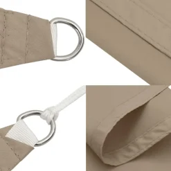 vidaXL - Zonnezeil - Taupe - 2 x 3 m