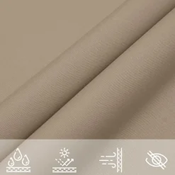 vidaXL - Zonnezeil - Taupe - 2 x 3 m