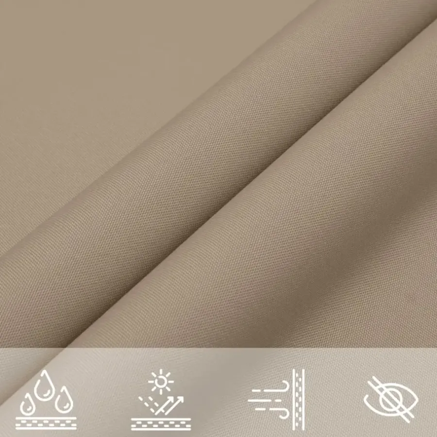 vidaXL - Zonnezeil - Taupe - 2 x 3 m