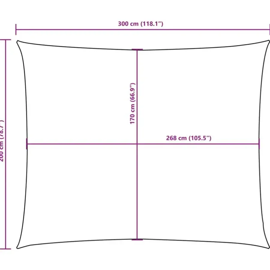 vidaXL - Zonnezeil - Taupe - 2 x 3 m