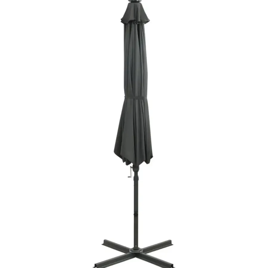 vidaXL - Zweefparasol - Antraciet - 300 cm