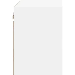 Tv Meubels-vidaXL - Zwevend LED TV-meubel glas legplank - Wit - 40x28.5x40 cm