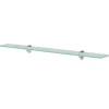 vidaXL - Zwevende Plank - Transparent - Glas - 80 x 20 cm