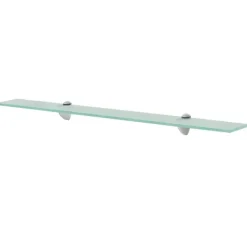 vidaXL - Zwevende Plank - Transparent - Glas - 80 x 20 cm