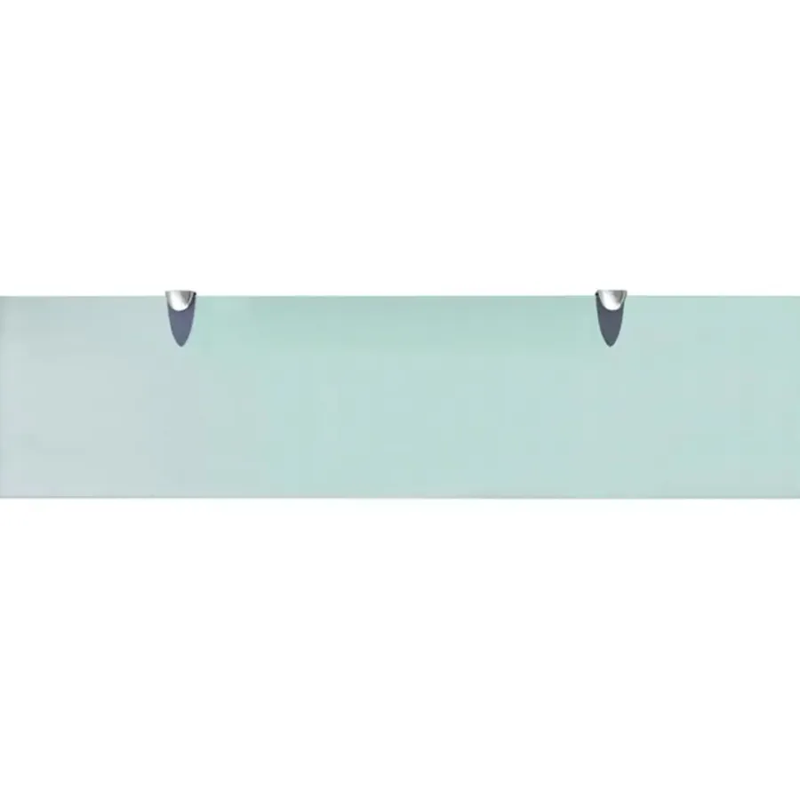 vidaXL - Zwevende Plank - Transparent - Glas - 80 x 20 cm