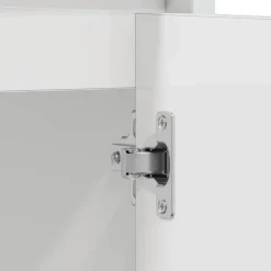 Wastafelkasten-vidaXL Badkamerkast 60x33x61 cm spaanplaat hoogglans wit