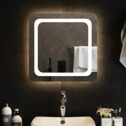 vidaXL Badkamerspiegel LED 50x50 cm