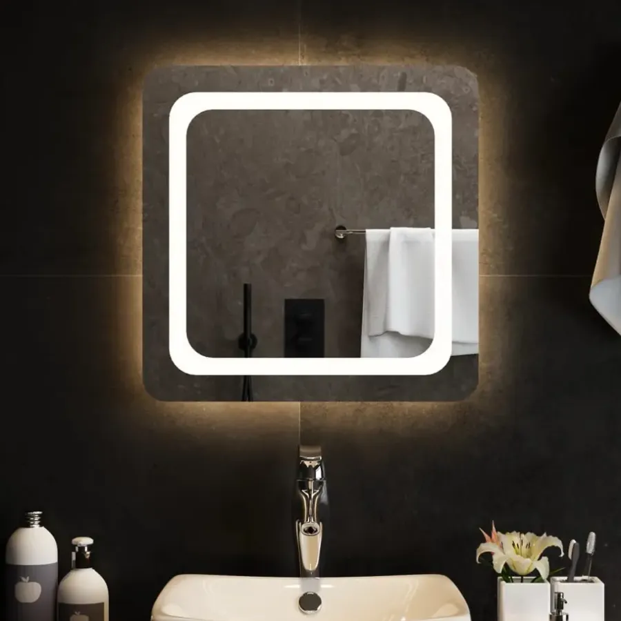 vidaXL Badkamerspiegel LED 50x50 cm