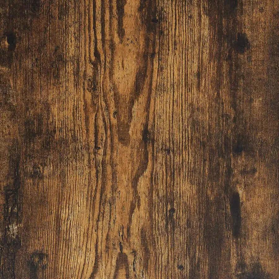 Rechthoekige Eettafels-vidaXL Eettafel - Gerookt eiken - Bewerkt hout - 140x74.5x76 cm