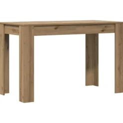 Rechthoekige Eettafels-vidaXL Eettafel - Rechthoekige tafel - Artisanaal eiken - Hout - 120x60 cm