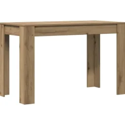 Rechthoekige Eettafels-vidaXL Eettafel - Rechthoekige tafel - Artisanaal eiken - Hout - 120x60 cm