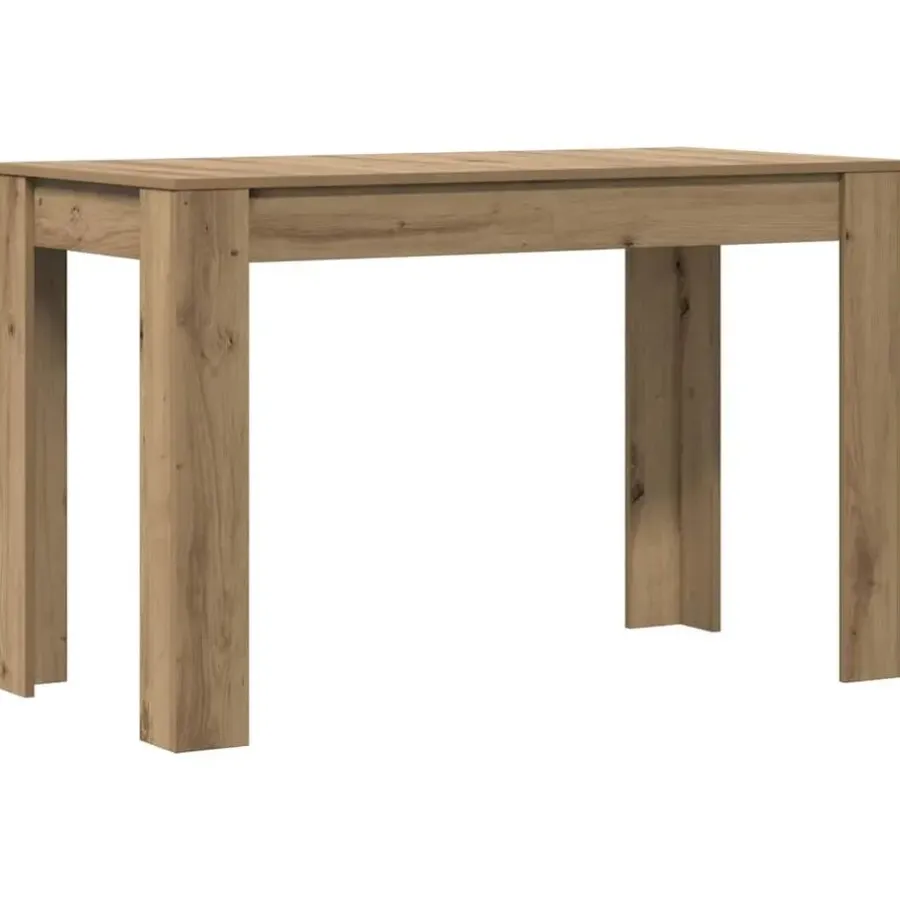 Rechthoekige Eettafels-vidaXL Eettafel - Rechthoekige tafel - Artisanaal eiken - Hout - 120x60 cm