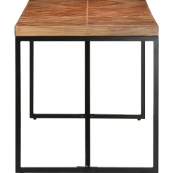 vidaXL Eettafel - Rechthoekige tafel - Massief acaciahout&mangohout - 140x70 cm