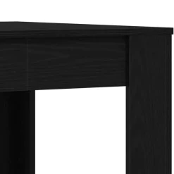vidaXL Eettafel - Rechthoekige tafel - Zwart eiken - Hout - 140x74.5x76 cm
