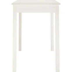 vidaXL Eettafel - Rechthoekige tafel - Wit - Massief grenenhout - 110x55 cm