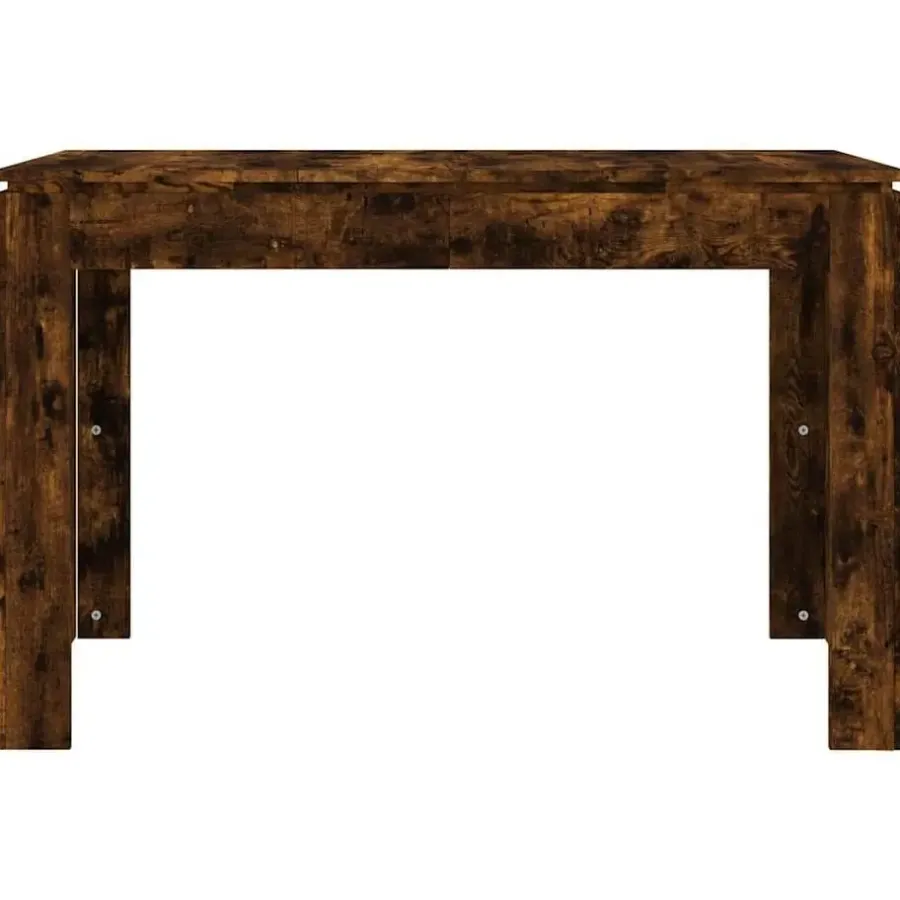Rechthoekige Eettafels-vidaXL Eettafel - Rechthoekige tafel - Gerookt eiken - Bewerkt hout - 120x60 cm