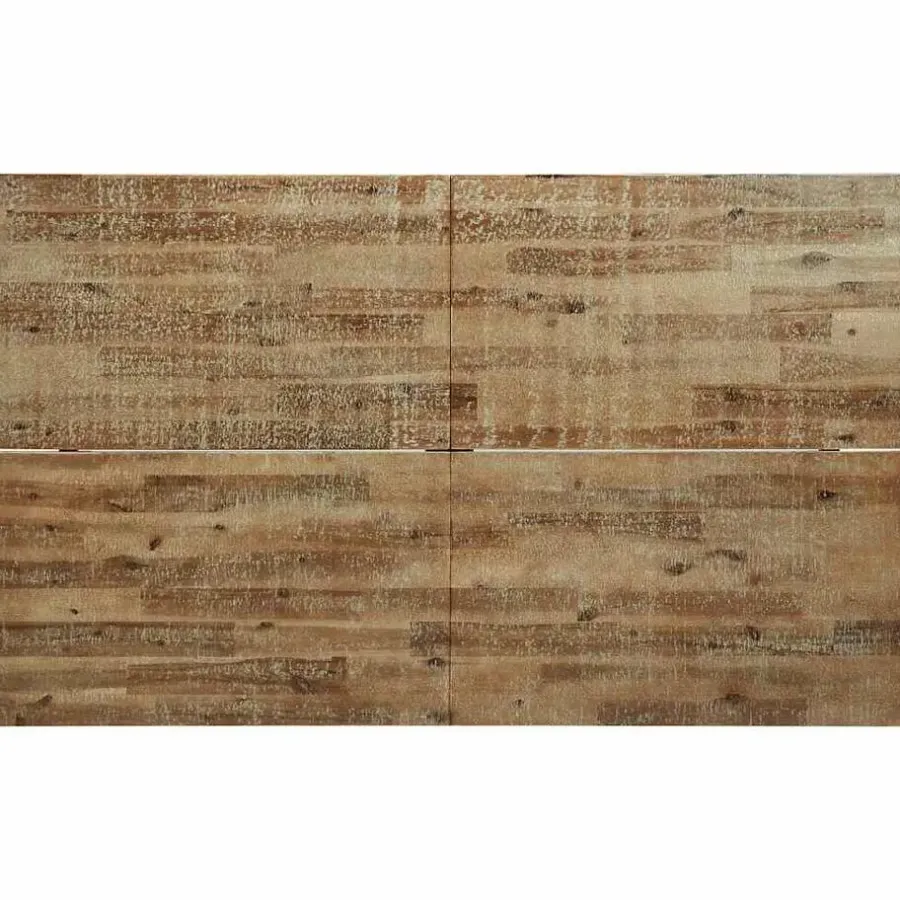 vidaXL Eettafel - Rechthoekige tafel - Massief acaciahout en staal - 150x90 cm