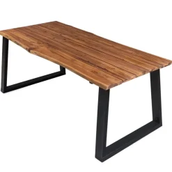 vidaXL Eettafel 170x90x75 cm massief acaciahout