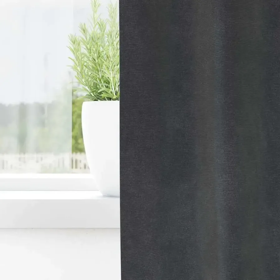 Gordijnen|Kant &Amp; Klaar Gordijnen-vidaXL Gordijnen - Verduisterend - Lichtgrijs - 140x245 cm - Fluweel - 2 Stuks