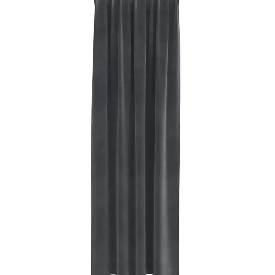 Gordijnen|Kant &Amp; Klaar Gordijnen-vidaXL Gordijnen - Verduisterend - Lichtgrijs - 140x245 cm - Fluweel - 2 Stuks