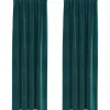 Gordijnen|Kant &Amp; Klaar Gordijnen-vidaXL Gordijnen - Verduisterend - 140x245 cm - Donkergroen - Fluweel - 2 Stuks