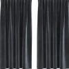 vidaXL Gordijnen - Verduisterend - Donkergrijs - 140x175 cm - Fluweel - 2 Stuks