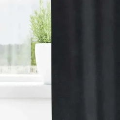 vidaXL Gordijnen - Verduisterend - Donkergrijs - 140x175 cm - Fluweel - 2 Stuks