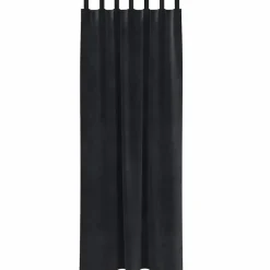 Kant &Amp; Klaar Gordijnen-vidaXL Gordijnen met lussen - Verduisterend - Zwart Fluweel - 140x225 cm - 2 St.