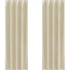 vidaXL Gordijnen met lussen - Verduisterend - Crème Fluweel - 140x245 cm - 2 St.