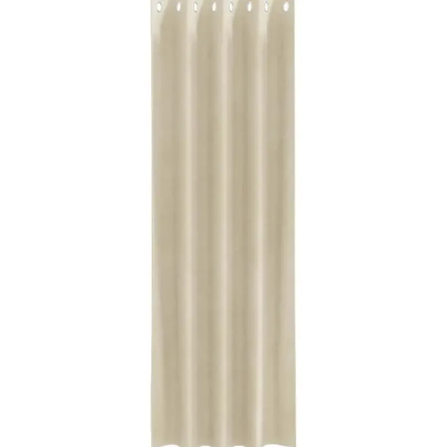 vidaXL Gordijnen met lussen - Verduisterend - Crème Fluweel - 140x245 cm - 2 St.