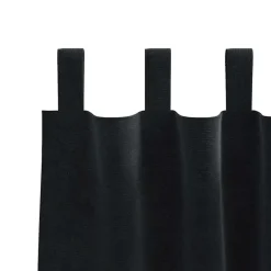 Kant &Amp; Klaar Gordijnen-vidaXL Gordijnen met lussen - Verduisterend - Zwart Fluweel - 140x175 cm - 2 St.