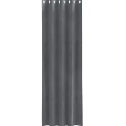 vidaXL Gordijnen met ringen - Lichtgrijs - 140x225 cm - Fluweel - 2 Stuks
