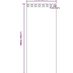 vidaXL Gordijnen met ringen - Donkerroze - 140x260 cm - Fluweel - 2 Stuks