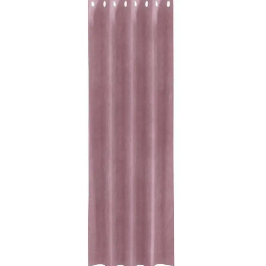 vidaXL Gordijnen met ringen - Donkerroze - 140x260 cm - Fluweel - 2 Stuks