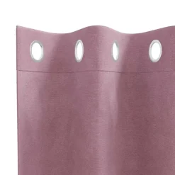 vidaXL Gordijnen met ringen - Donkerroze - 140x260 cm - Fluweel - 2 Stuks