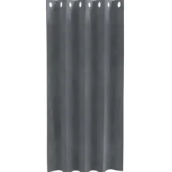 vidaXL Gordijnen met ringen - Lichtgrijs - 140x175 cm - Fluweel - 2 Stuks