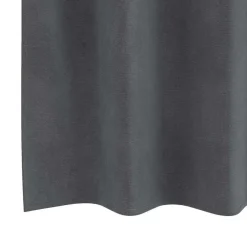 vidaXL Gordijnen met ringen - Lichtgrijs - 140x175 cm - Fluweel - 2 Stuks