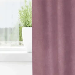 vidaXL Gordijnen met ringen - Donkerroze - 140x245 cm - Fluweel - 2 Stuks