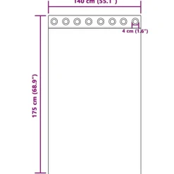 Kant &Amp; Klaar Gordijnen-vidaXL Gordijnen met ringen - Verduisterend - Zwart Fluweel - 140x175 cm - 2 St.