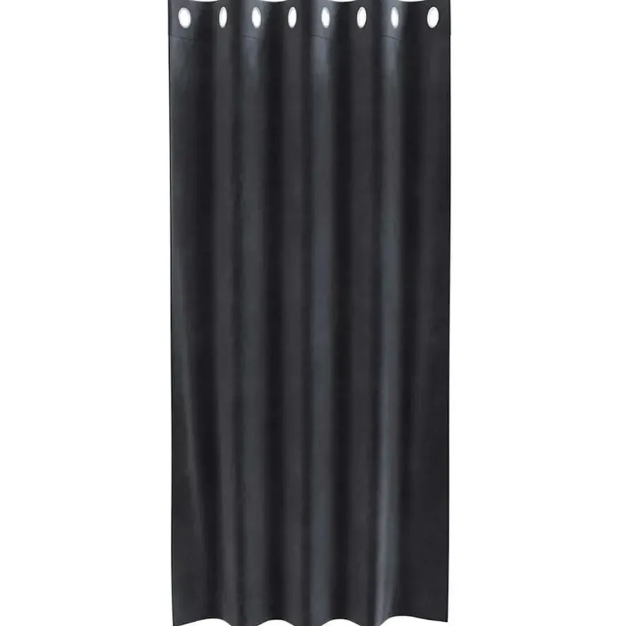 Kant &Amp; Klaar Gordijnen-vidaXL Gordijnen met ringen - Donkergrijs - 140x175 cm - Fluweel - 2 Stuks