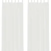 vidaXL Gordijnen van voile met lussen - Wit - 140x260 cm - Stof - 2 Stuks