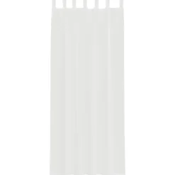 vidaXL Gordijnen van voile met lussen - Wit - 140x260 cm - Stof - 2 Stuks
