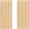 Kant &Amp; Klaar Gordijnen-vidaXL Gordijnen van voile met ringen - Zand - 140x245 cm - Stof - 2 Stuks