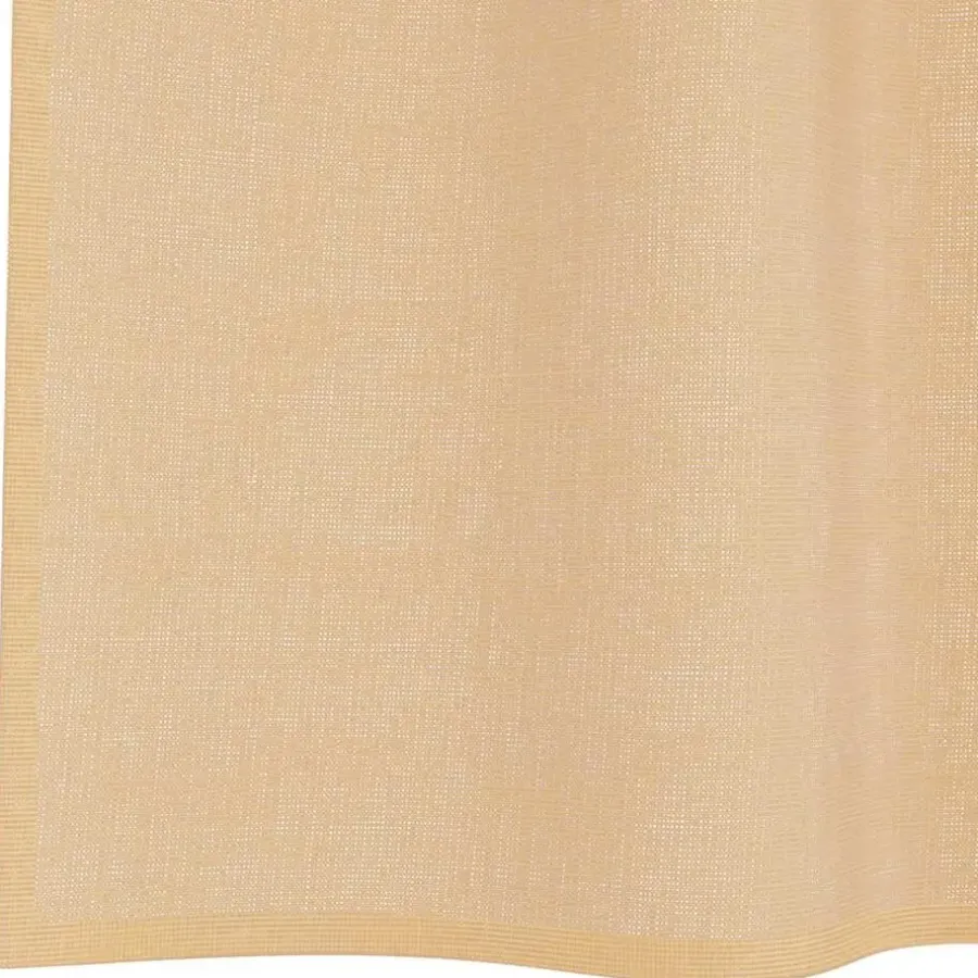 Kant &Amp; Klaar Gordijnen-vidaXL Gordijnen van voile met ringen - Zand - 140x245 cm - Stof - 2 Stuks